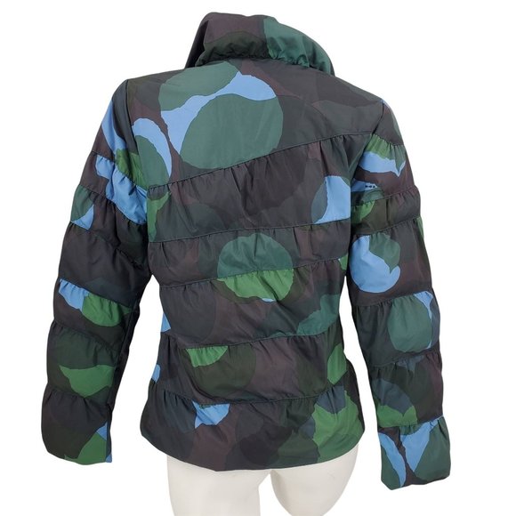 Skunkfunk Multicolor Camouflage Full Zip Mock Neck Puffer Jacket - Picture 3 of 16